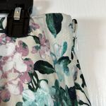 J.Jill  Floral Spring Blue Pink Flowers Linen Stretch Pants Size Large EUC #2778 Photo 5