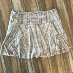 Free People FP Movement Pleats And Thank You Skirt Skort Size Large Beige White Tan Photo 0