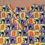 Halloween Print Scrub Top 1 Pocket Black Cats Pumpkins Size 2X Orange Photo 3