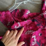 H by Halston Halston Bright Raspberry Dress with Floral lace embroidery Photo 9