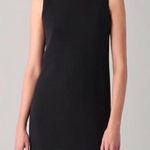 Vince 100% Silk Sleeveless Shift Dress in Black LBD Exposed Zip Back Size US 2 Photo 1