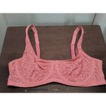 Auden NWOT Size 40C Pink Coral Lace Unlined Scoop Balconette Underwire Bra Photo 1