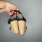 Merona | Woman’s Black Jute Wedge Heels 8.5 Tweed Photo 2