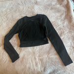 SheIn Black Backless Long Sleeve Top Photo 3