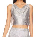 Lovers + Friends  Shiny Silver Top Photo 0