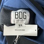 BDG Shirt Women Medium Blue Black Miranda Half Zip Sweatshirt Casual Streetwear Photo 5