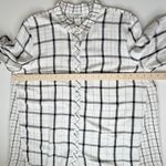 J.Jill  Plaid Button Down Tunic Top Size XL Classic Minimalist Fall Relaxed Soft Photo 9