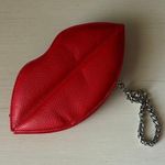 Urban Outfitters NWT red faux leather lip shaped wristlet Photo 0