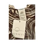 Sunset Glow Sunsets Maldives Tunic Swimsuit Cover Up. Sheer Brown / Tan. Size L/XL. NWT Photo 7