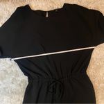 Banana Republic Black Jumpsuit Open Back Peek-Boo Shoulders Size 4 Holiday Party Photo 9