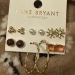 Lane Bryant Mixed Gold Fall Autumn Classic Stud & Hoops Earrings 6-Pack Photo 4