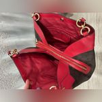 Coach Red Signature Lexy Brown
Shoulder Bag Purse Leather Valentine Photo 6