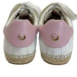 Coach  C101 Low Top Espadrille Sneakers in White & Petal Photo 7