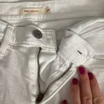 Levi's Levi’s 505 Straight Leg Cropped Mid Rise White Jeans Size 29 Photo 4