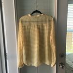Tommy Hilfiger  Women’s Top Large Gingham Plaid Butter Yellow Photo 1