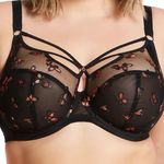 Elomi Sachi Underwire Plunge Bra Black Size undefined Photo 0