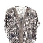 Badgley Mischka  BEADED SWIM COVERUP TUNIC DRESS Photo 3