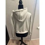 SheIn  Cropped Hooded Jacket White/gray Medium Photo 1