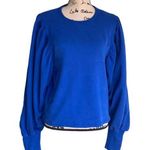 ZARA Royal Blue balloon sleeve sweater Photo 0
