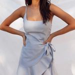 Princess Polly Cottage Hill Mini Dress Baby Blue Photo 1