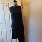 Chic Asymmetrical Black Dress Size L Photo 2