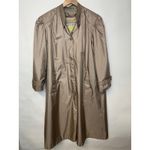 Vintage 80s Taupe Trench Coat ? Rain Jacket Sz 16 Large XL Tan Photo 5