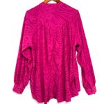 Free People XS Tunic Top Hot Pink Cant Stop Dreaming Boho Lounge Western Cowgirl Photo 4