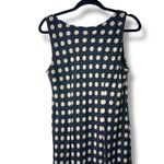 Dana Kay Y2K 90's Black Brown Polka Dot Crewneck Sleeveless Midi Dress Size 10 Photo 5
