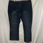 NWT WO SIZE 24 Petite DG2 by Diane Gilman Embroidered Denim Jeans Blue Photo 10