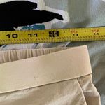 Theory  Women's Treeca Good Linen Pull-On Straight Leg Pants Cream Size 2 Photo 6