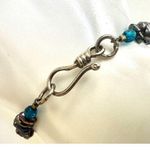 Sterling silver abalone glass blown beaded bracelet Photo 6