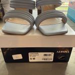 Alfani  Blue Stantonn Quilted Slide Dress Sandals Sz 9M NWT Photo 11