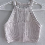 Aerie  Top Womens Medium White Bra Ribbed Yoga Workout‎ Active Gym Sporty Beachy Photo 0