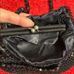 Elegant Antique Black Beaded Handbag Photo 3