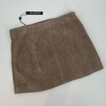 BLANK NYC NWT  Suede Leather Mini Skirt in Taupe Size 31 Photo 2