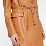 💕NANUSHKA💕 Remi Vegan Leather Blazer Dress ~ Light Brown Medium Photo 9