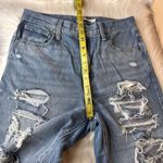 Levi's High Waisted Mom Jeans Deconstructed Indigo Tapered Distressed Size 30 Photo 10