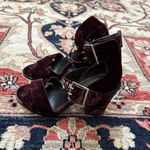 Rebecca Minkoff Velvet Studded Ankle Strap Block Heels Size 7.5 Photo 6