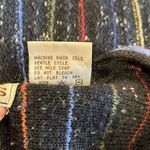 Vintage Retro 90s Raw Rags Wool Blend Multicolored Striped Four Button Vest M Black Size M Photo 7