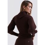 House Of CB  ADELITA Chocolate Cashmere wool Blend Sweater size S Photo 4