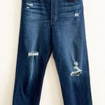 Levi's  Ribcage Straight Ankle Dark Wash Distressed Jeans Size 29 Photo 0