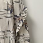 Angela‎ Plus Womens Linen Oversized Top Size XL Floral Photo 4