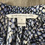 Diane Von Furstenberg  Freya Silk Blend‎ Shirt Dress in Snake Hearts Size 6 Photo 6