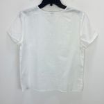 J.Crew Linen Blend Button Shoulder Shirt Top Short Sleeve Preppy White S NWT Photo 10