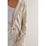 Free People  Fern Blazer in Dusty Beige Size Large Photo 3