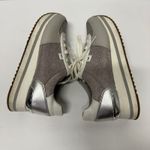 Michael Kors Monique Lace Up Trainer Sneakers Silver White Gray Womens Size 7.5 Photo 2