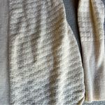 Title Nine  Women's Cream Delicate Knit Open Cardigan 100% Washable Wool Large Photo 1