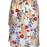 Rachel Comey 100% Silk Nightcap Midi Skirt Cactus Flower Print. Large 12. Boho Red Photo 3