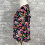 J.Crew Floral Ruffle Sleeve Top - Multicolor Photo 1