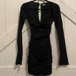 House Of CB  'Camille' Black Real Silk Cutout Mini Dress Size XS Photo 11